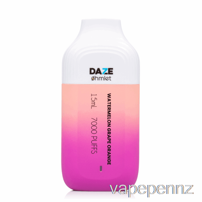 7 Daze OHMLET 7000 0% Zero Nicotine Disposable Watermelon Grape Orange VAPE NZ